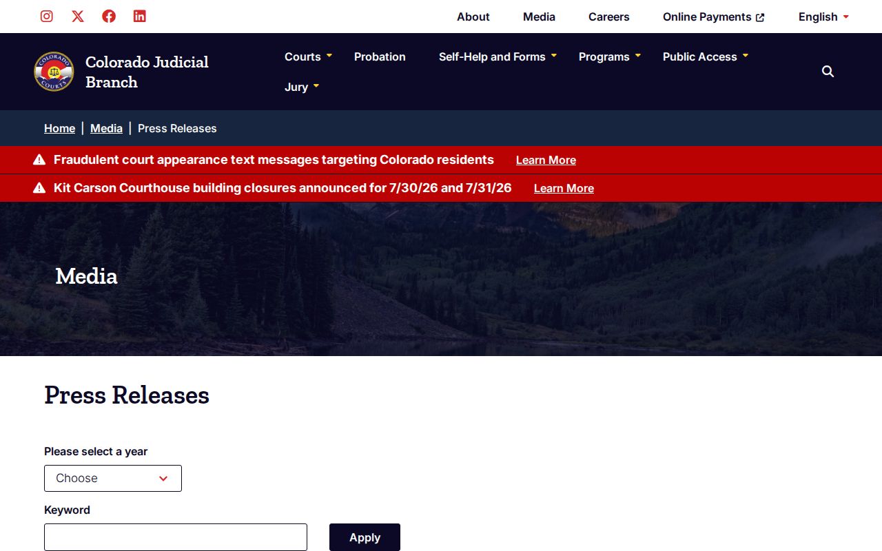 Rio Grande County court dockets Colorado Judicial notices