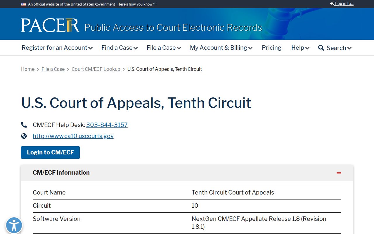 Rio Grande County court dockets federal appellate distinction