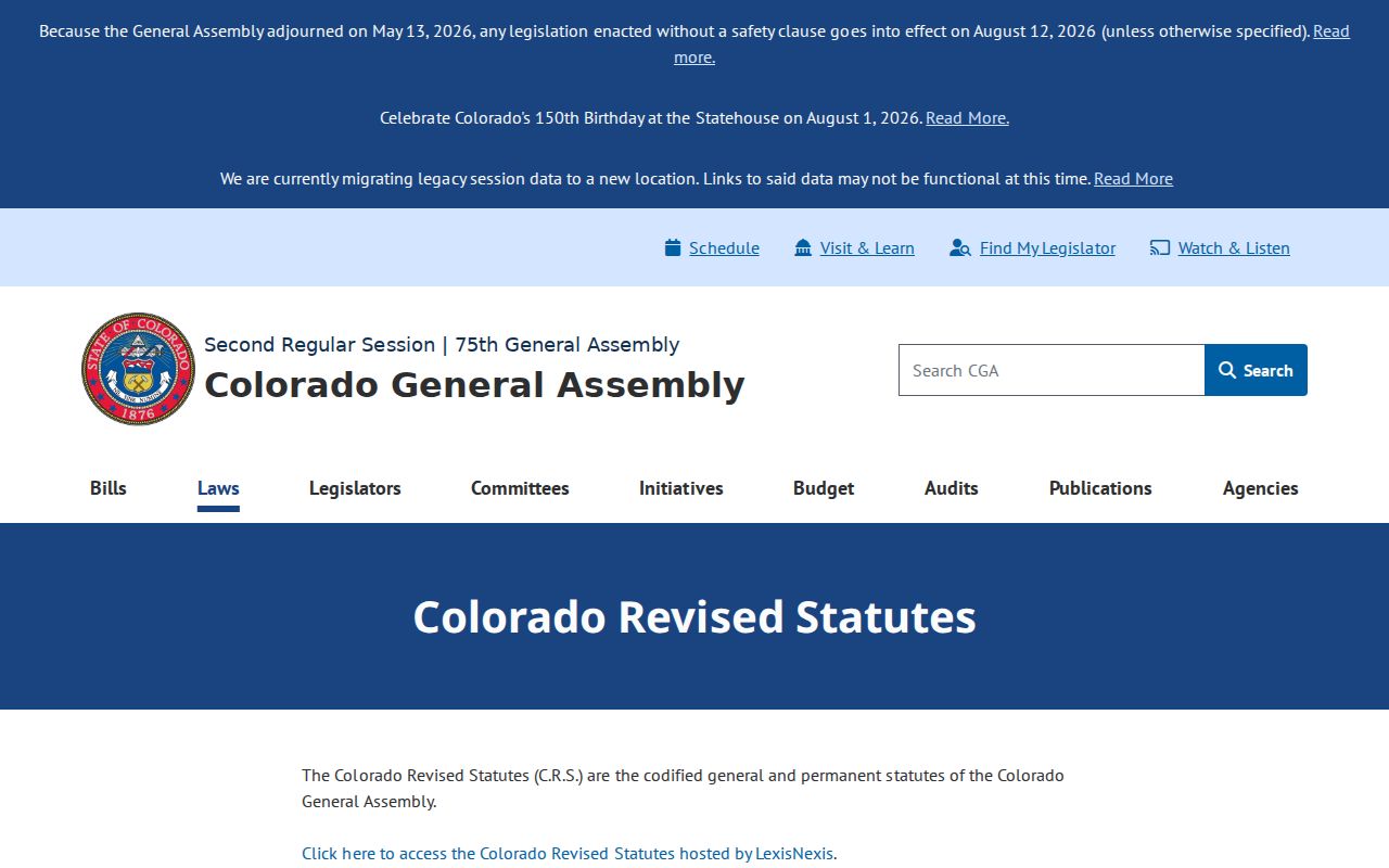 Rio Grande County court records Colorado statutes