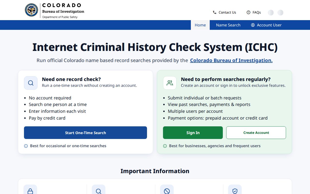 Rio Grande County criminal court records CBI history check